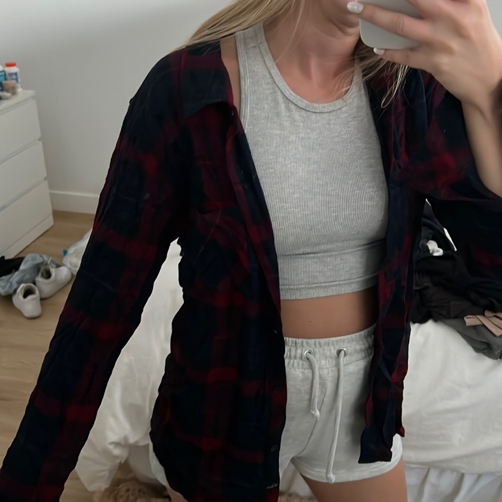 Rails Red And Blue Plaid Button Up - image 1